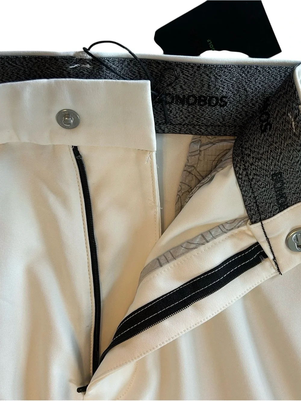 Bonobos Golf Pants Men’s 38x32 “Coconut Milk” Color Slim Fit Performance Stretch